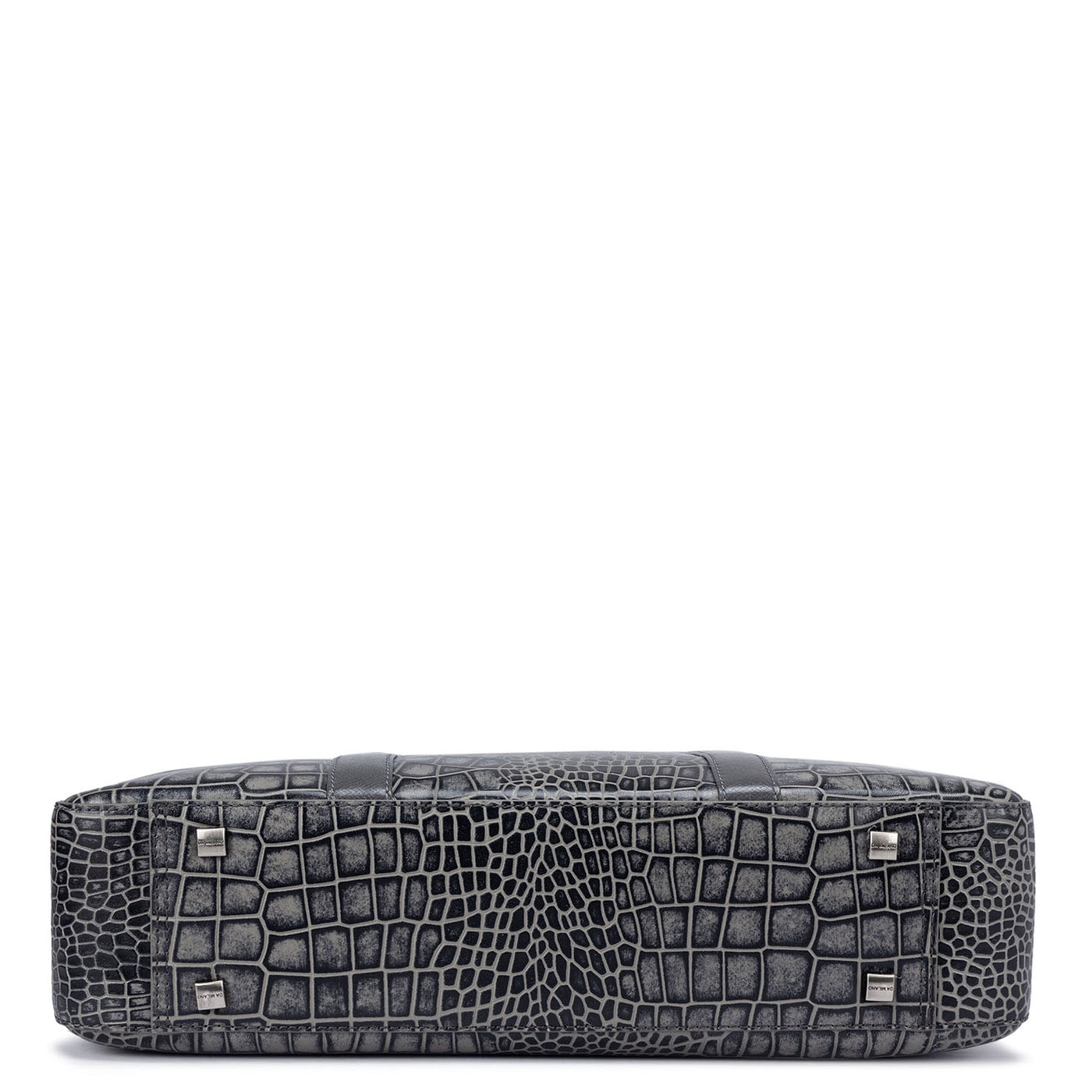 Grey Croco Leather Computer Bag - Upto 14"