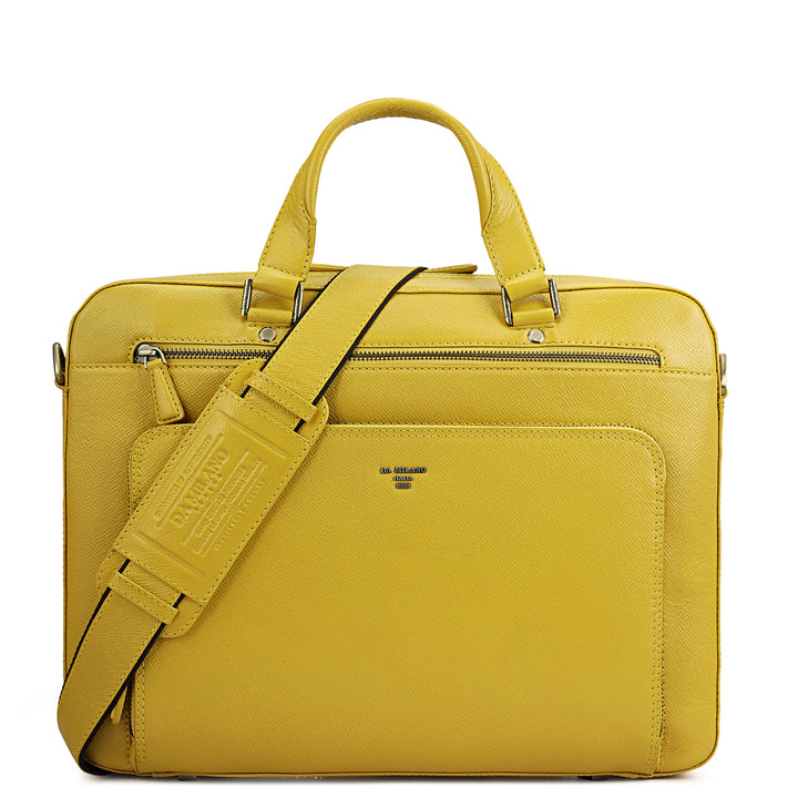 Franzy Leather Laptop Bag - Minion