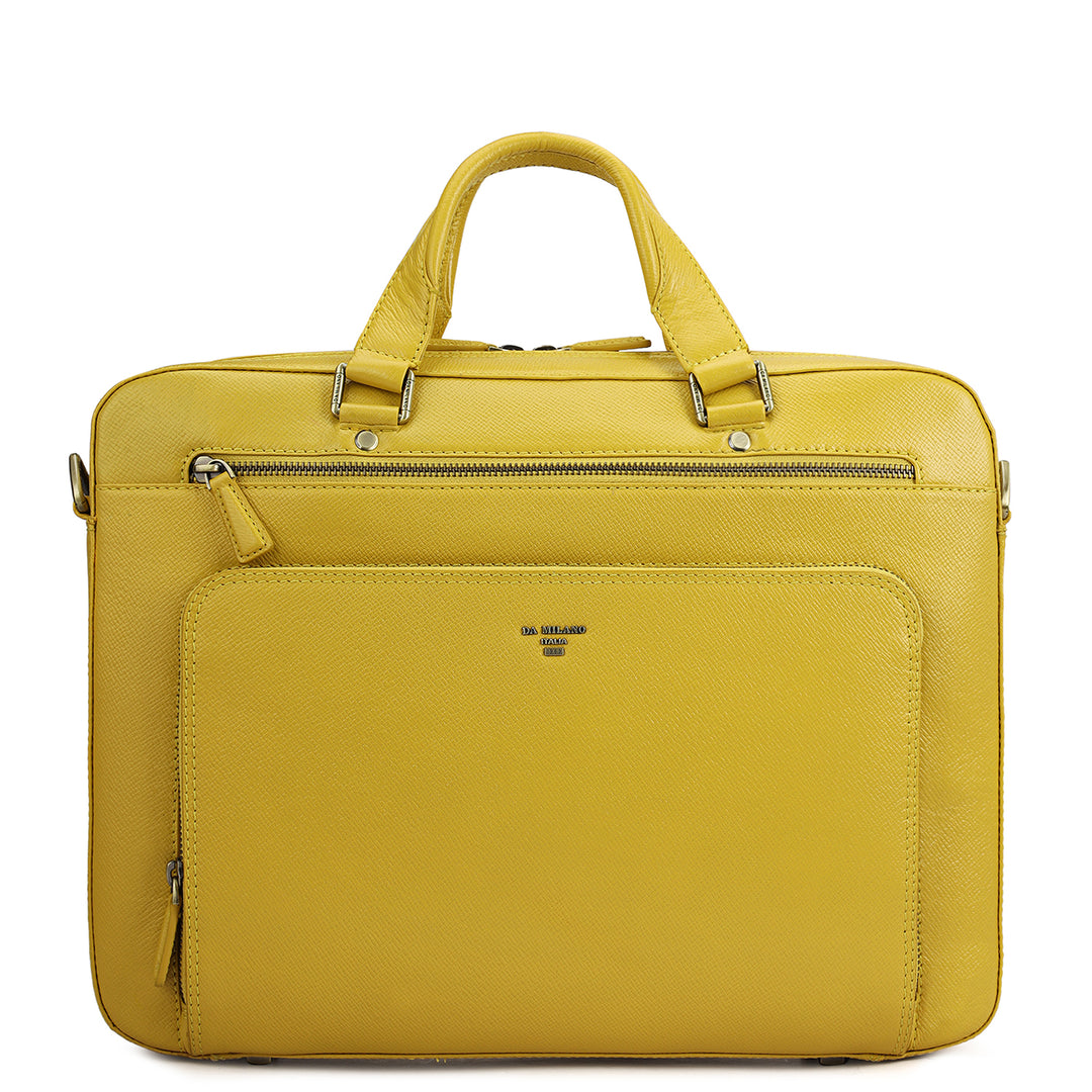 Franzy Leather Laptop Bag - Minion