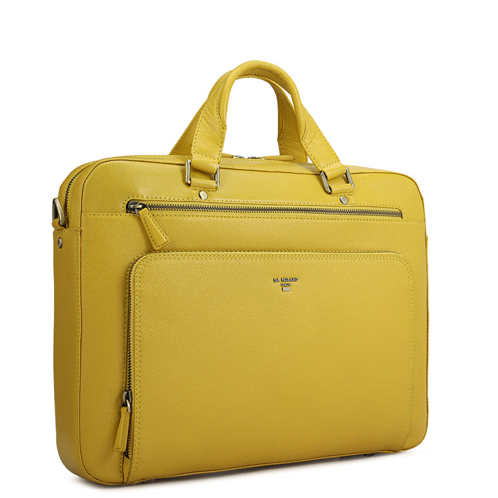 Franzy Leather Laptop Bag - Minion