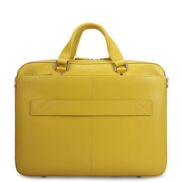 Franzy Leather Laptop Bag - Minion