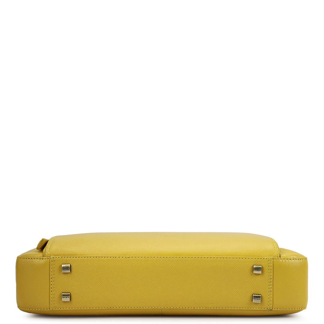 Franzy Leather Laptop Bag - Minion