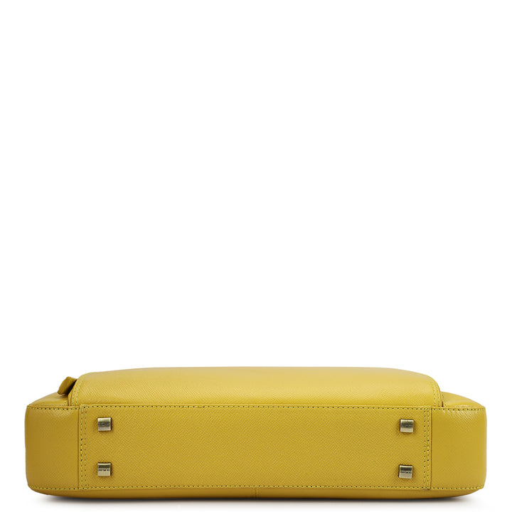 Franzy Leather Laptop Bag - Minion