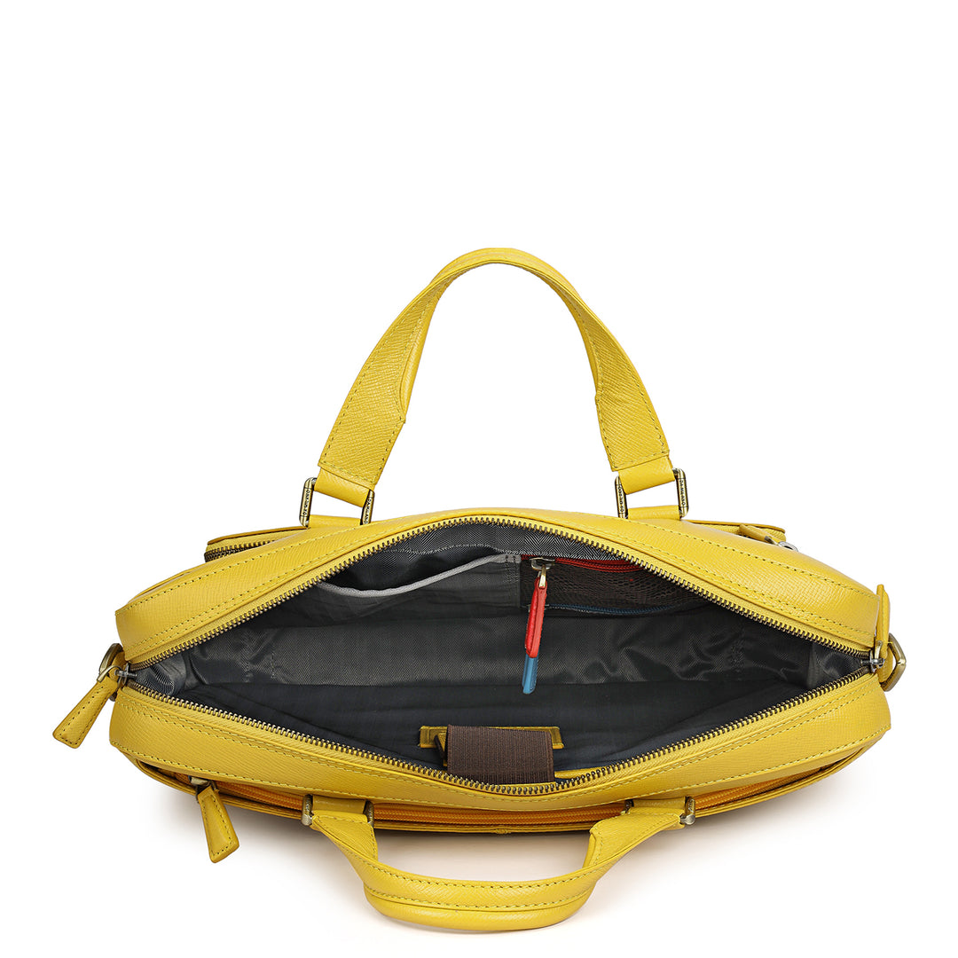 Franzy Leather Laptop Bag - Minion