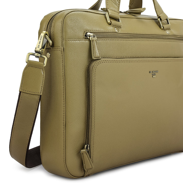 Franzy Leather Laptop Bag - Turtle