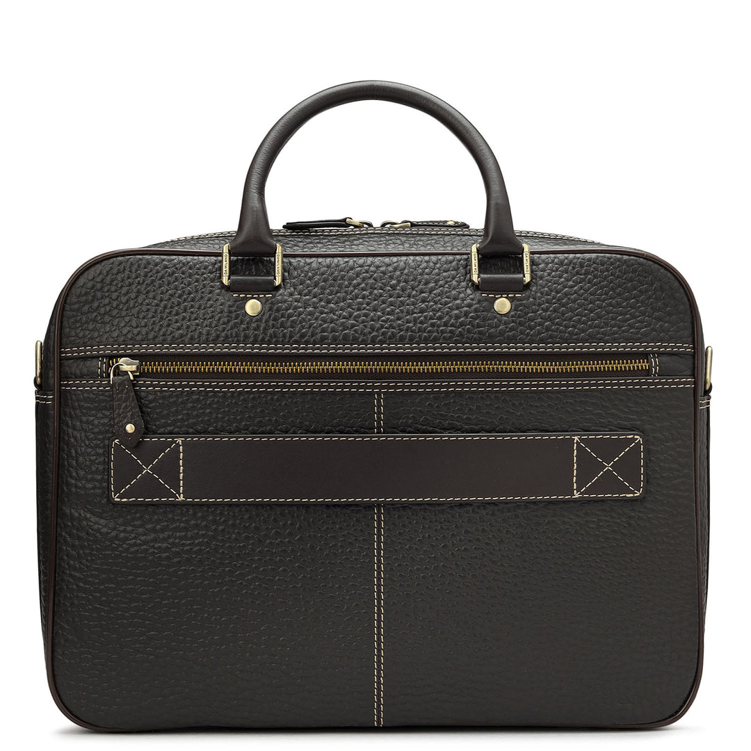 Bub Leather Laptop Bag - Brown
