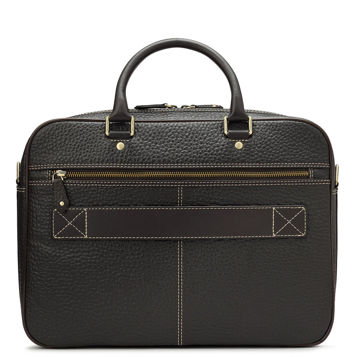 Bub Leather Laptop Bag - Brown