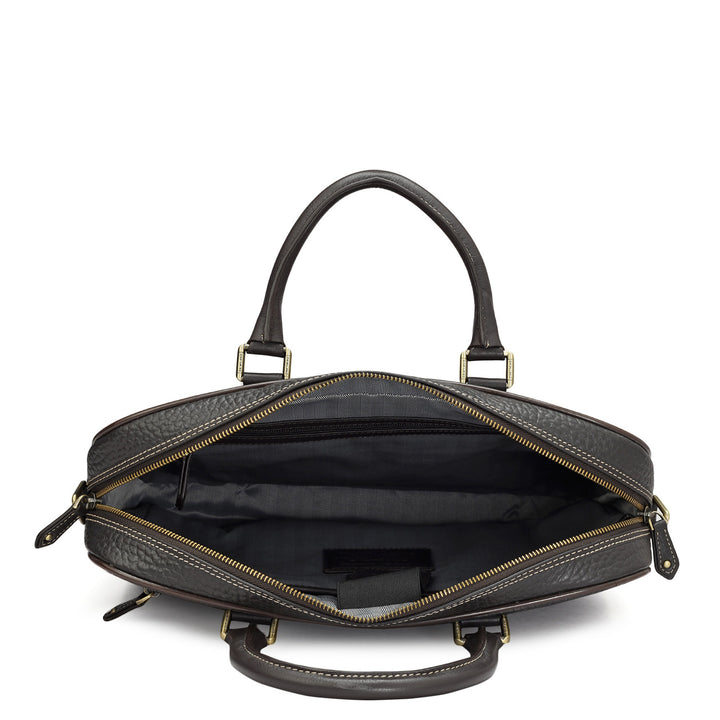 Bub Leather Laptop Bag - Brown