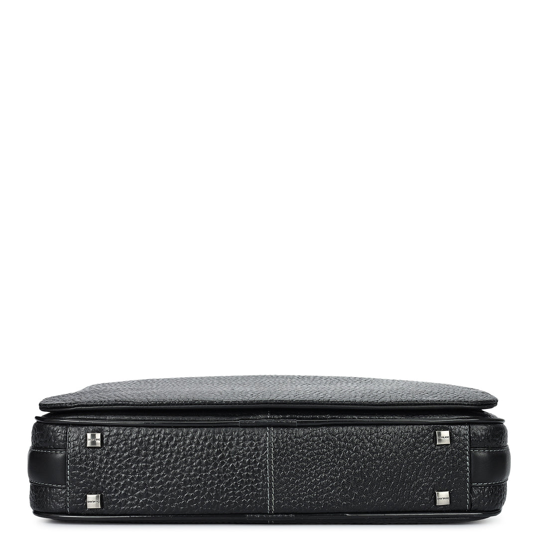 Bub Leather Laptop Bag - Black