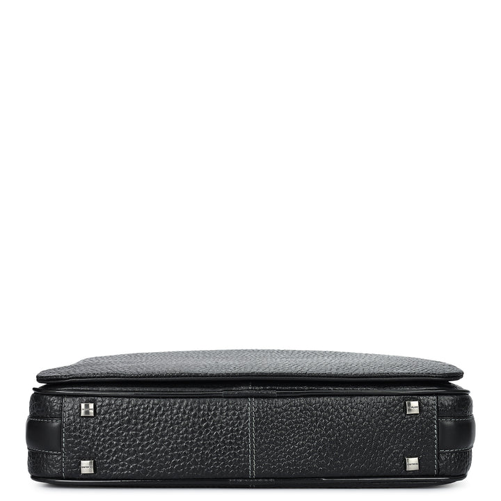 Bub Leather Laptop Bag - Black