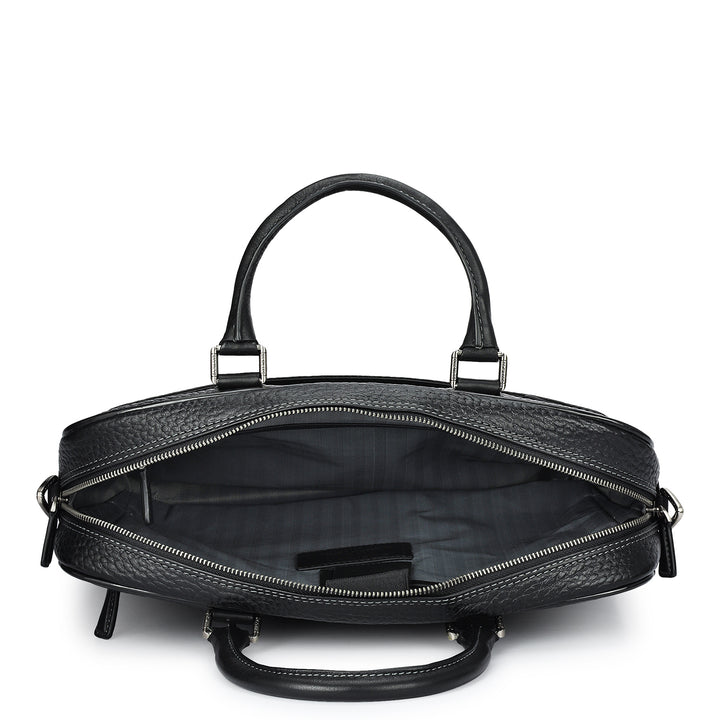 Bub Leather Laptop Bag - Black