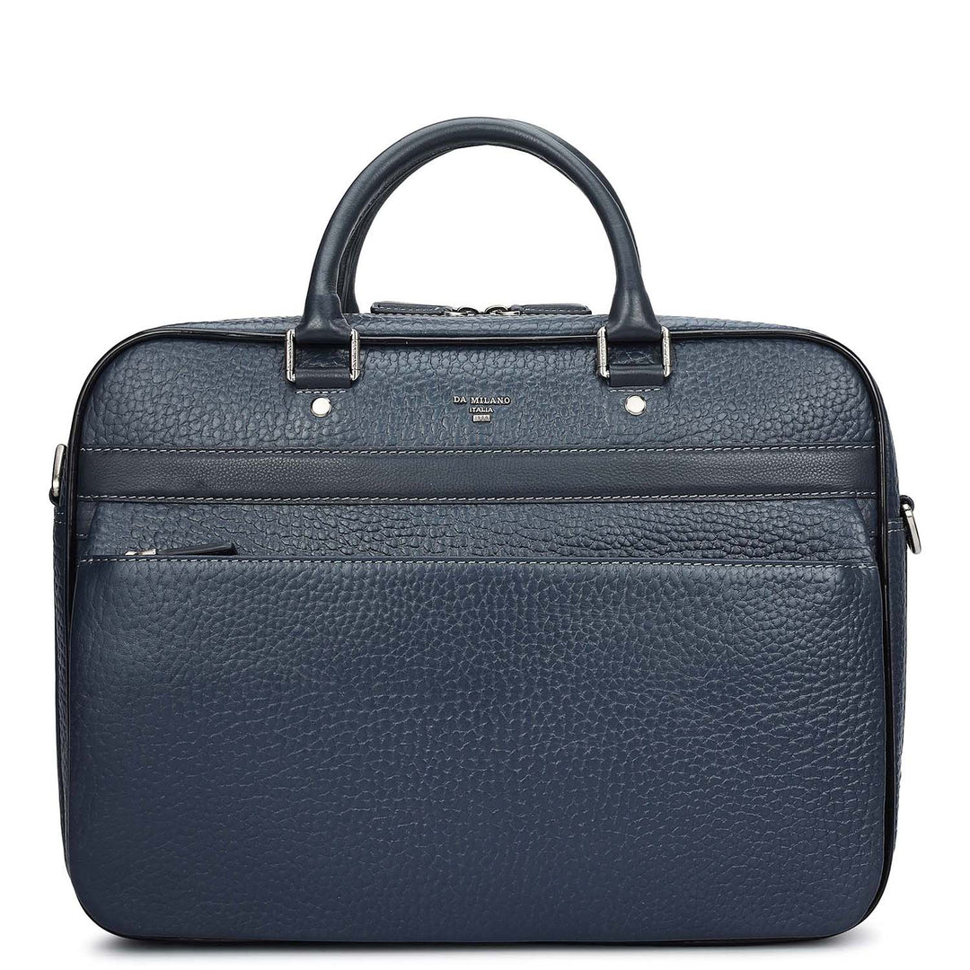 Bub Leather Laptop Bag - Dark Blue