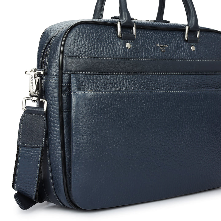 Bub Leather Laptop Bag - Dark Blue