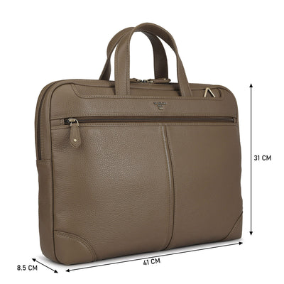 Moss Wax Leather Laptop Bag - Upto 15"