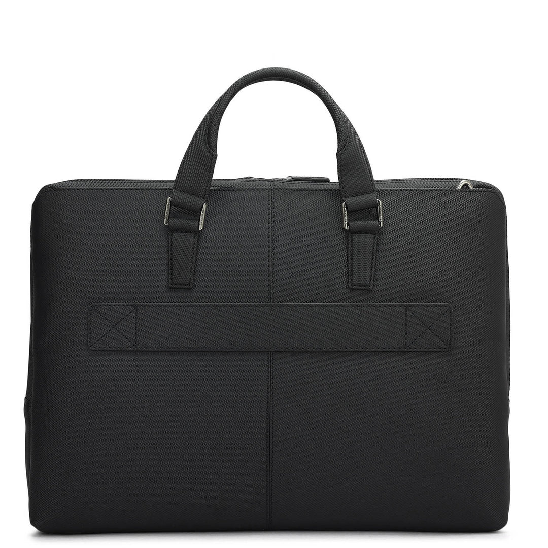 Fish Leather Laptop Bag - Black