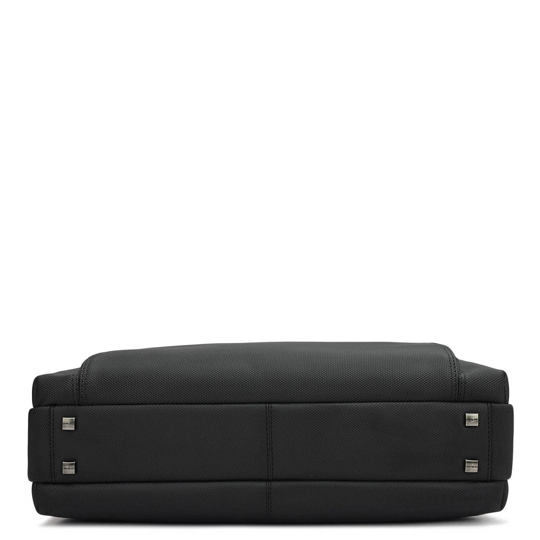 Fish Leather Laptop Bag - Black