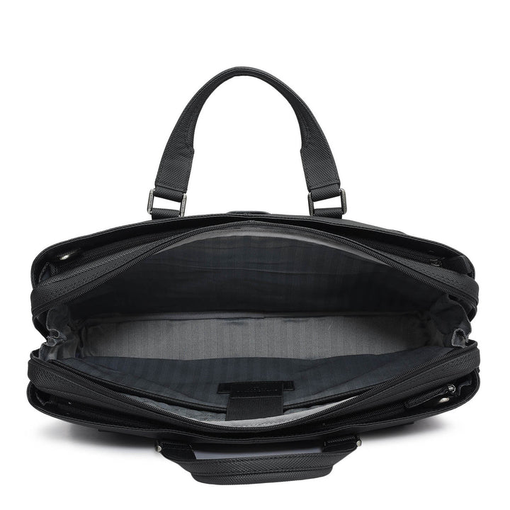 Fish Leather Laptop Bag - Black