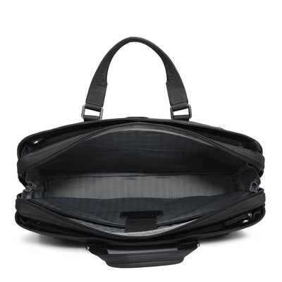 Fish Leather Laptop Bag - Black