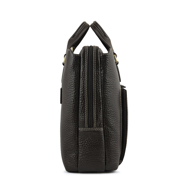 Classic Laptop Bag (L) - Brown