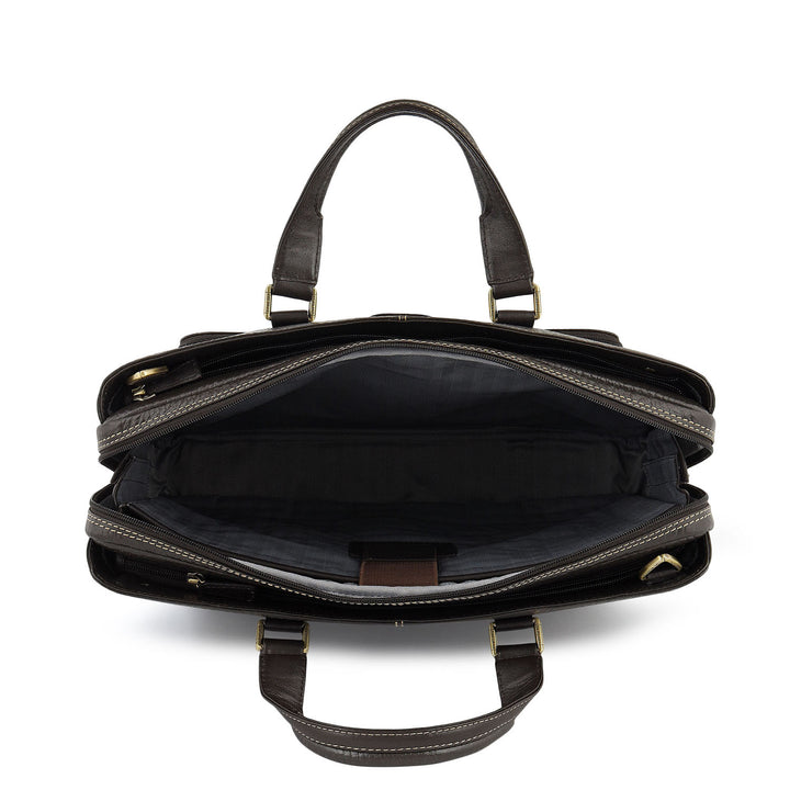 Classic Laptop Bag (L) - Brown