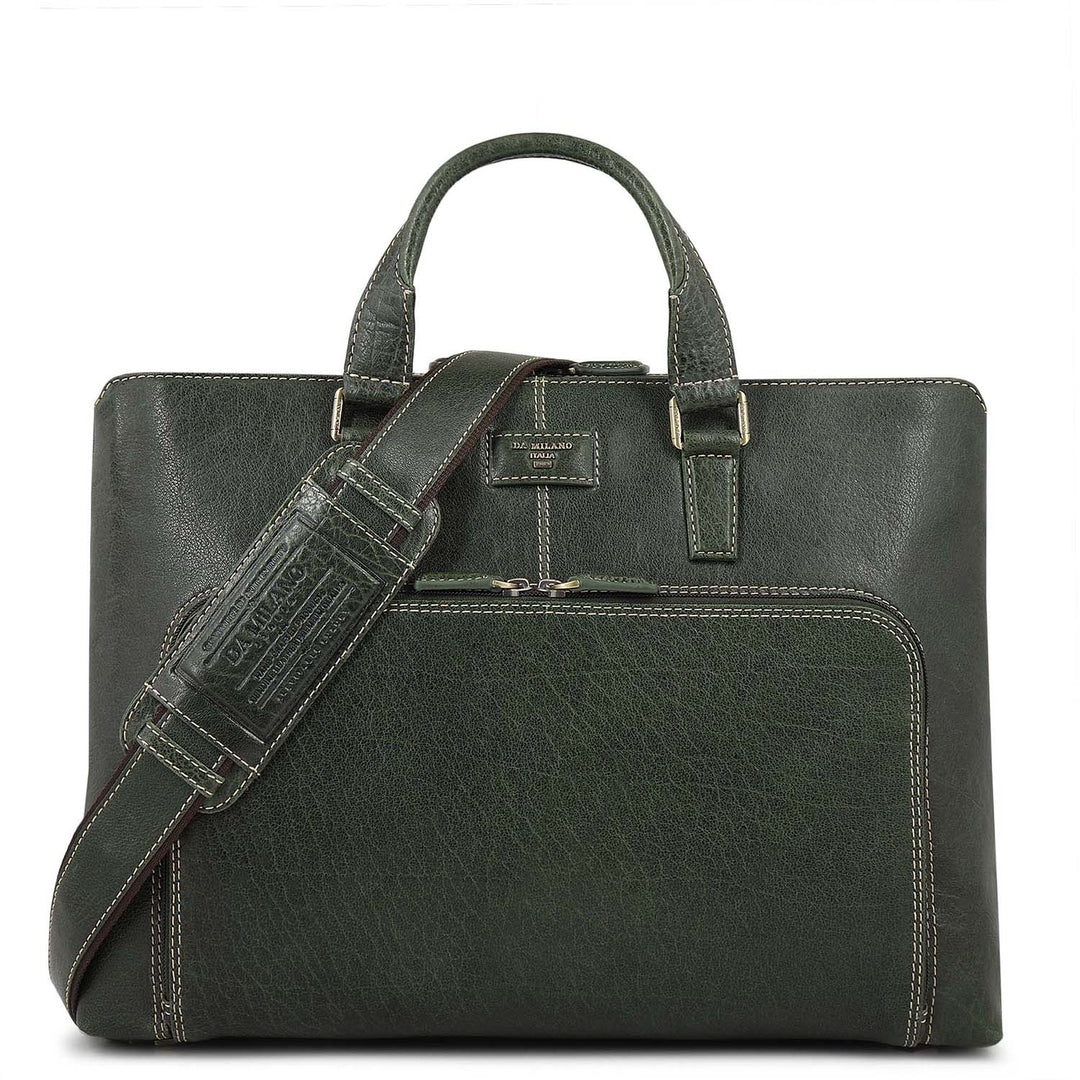 Classic Laptop Bag (L) - Petrol Green