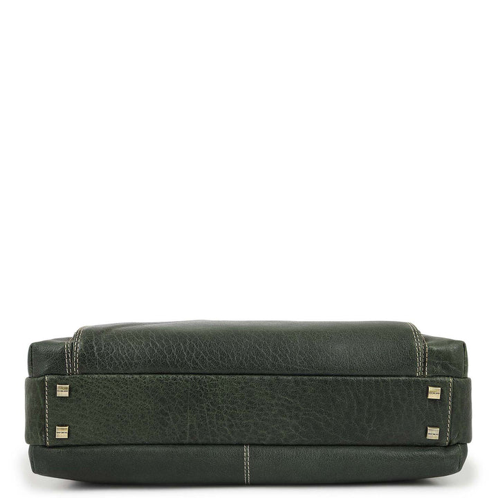 Classic Laptop Bag (L) - Petrol Green