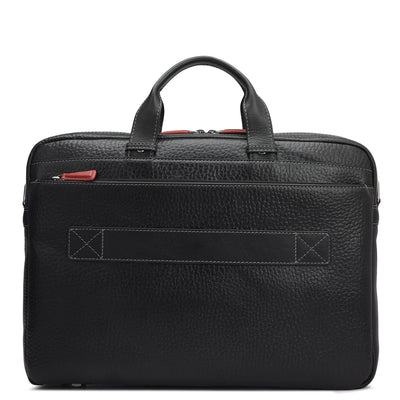 Bub Leather Laptop Bag - Black