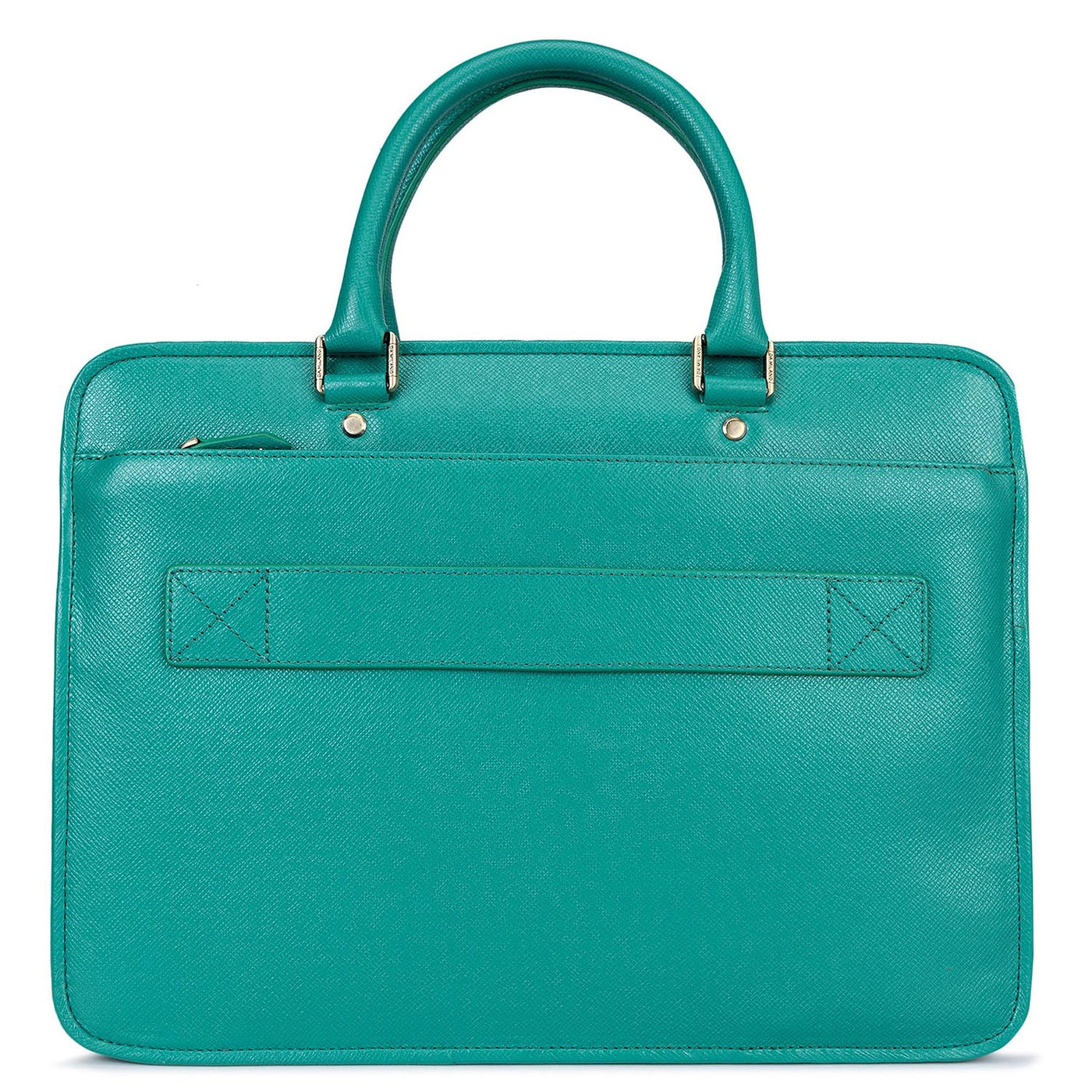 Green Franzy Leather Laptop Bag - Upto 14"