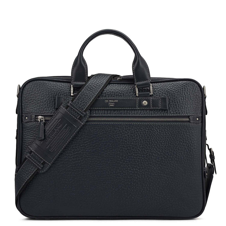 Bub Leather Laptop Bag - Blue
