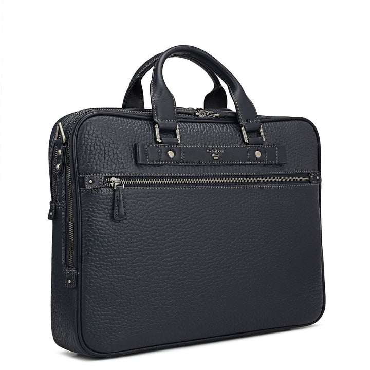 Bub Leather Laptop Bag - Blue