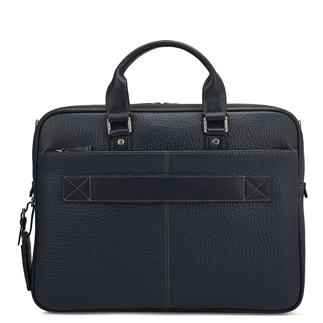 Bub Leather Laptop Bag - Blue
