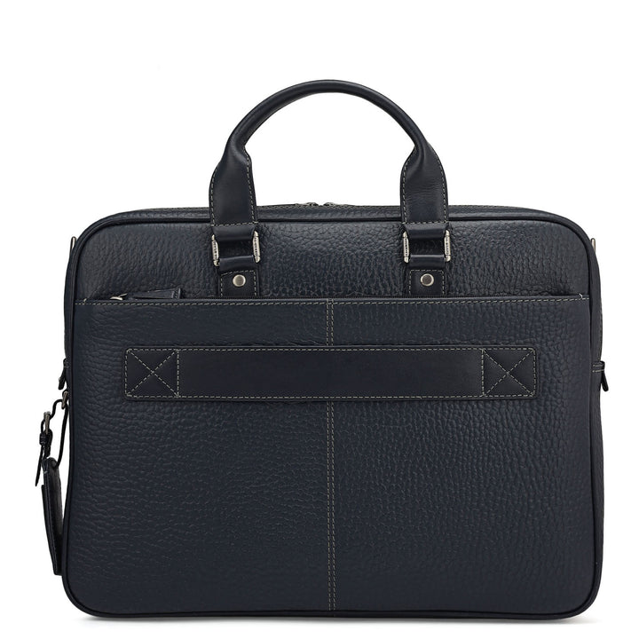 Bub Leather Laptop Bag - Blue