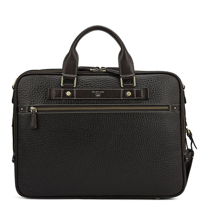Bub Leather Laptop Bag - Brown