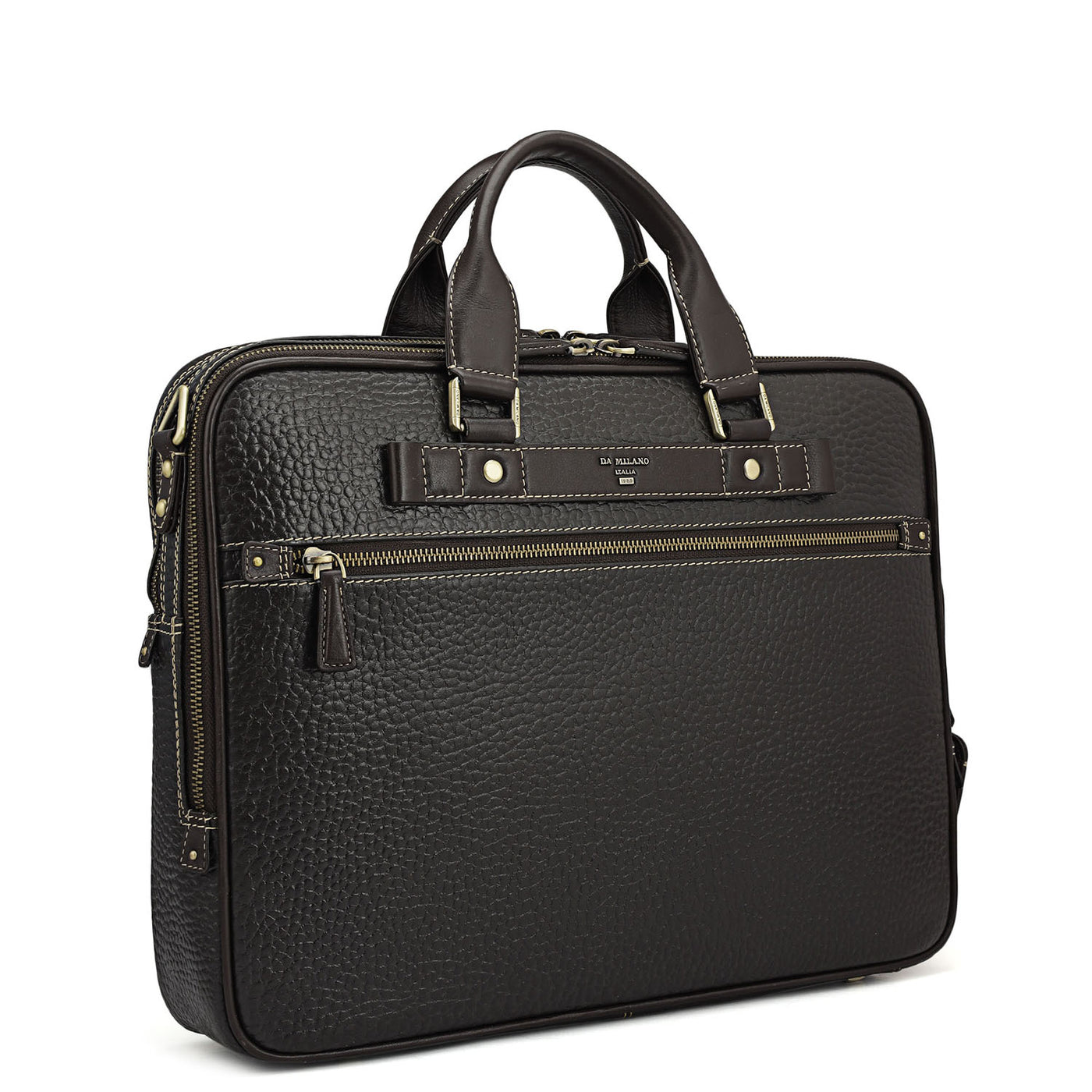 Bub Leather Laptop Bag - Brown