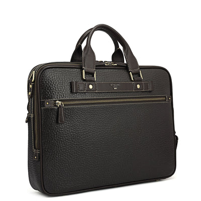 Bub Leather Laptop Bag - Brown