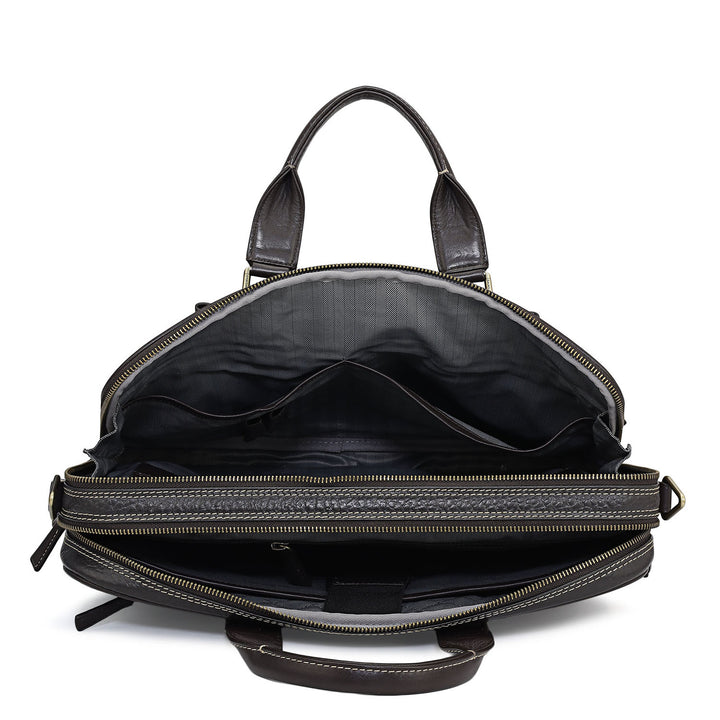 Bub Leather Laptop Bag - Brown