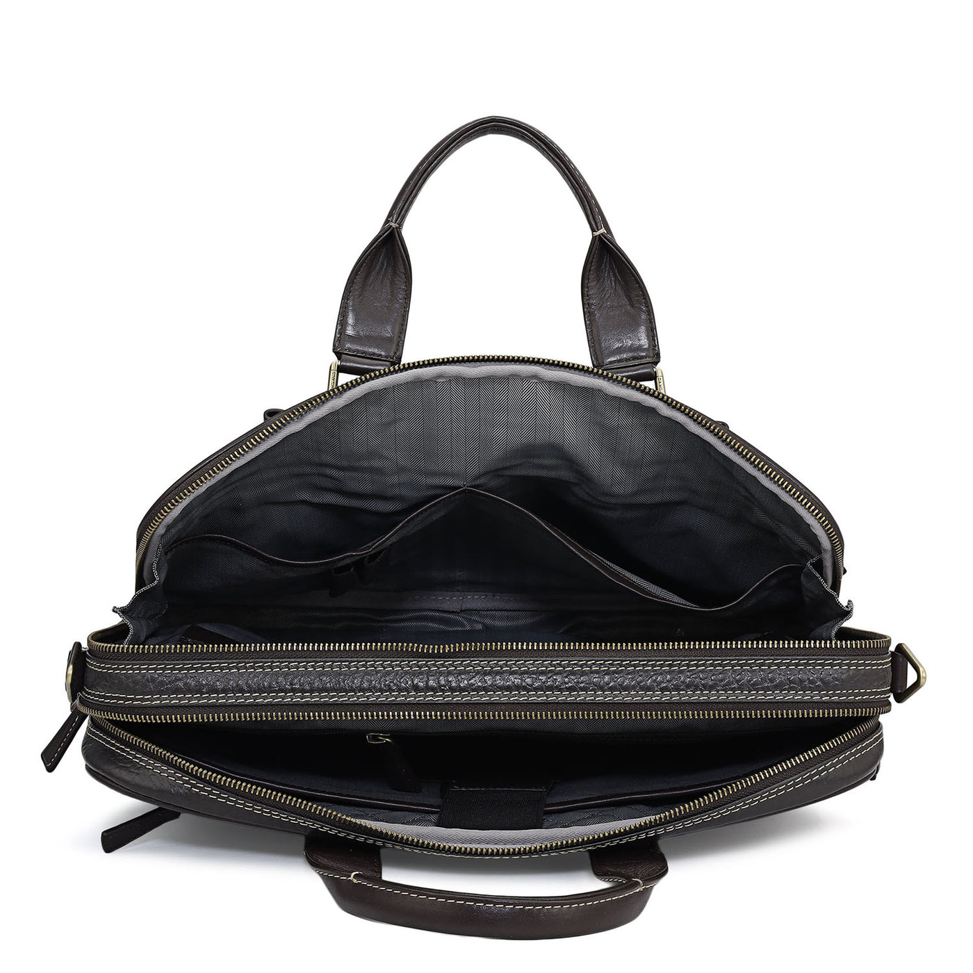 Bub Leather Laptop Bag - Brown