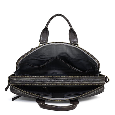 Bub Leather Laptop Bag - Brown