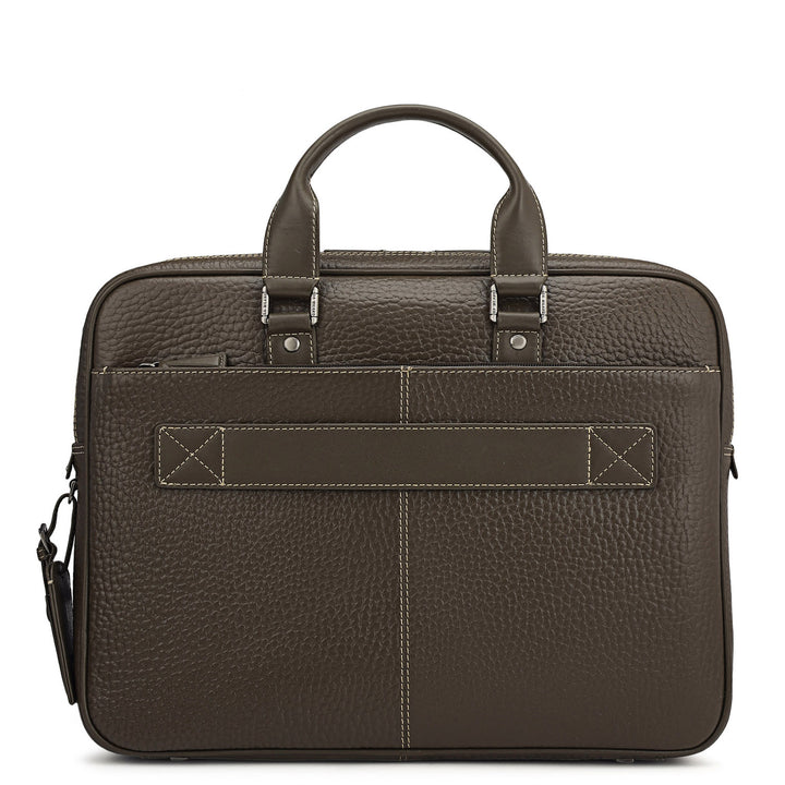 Bub Leather Laptop Bag - Taupe