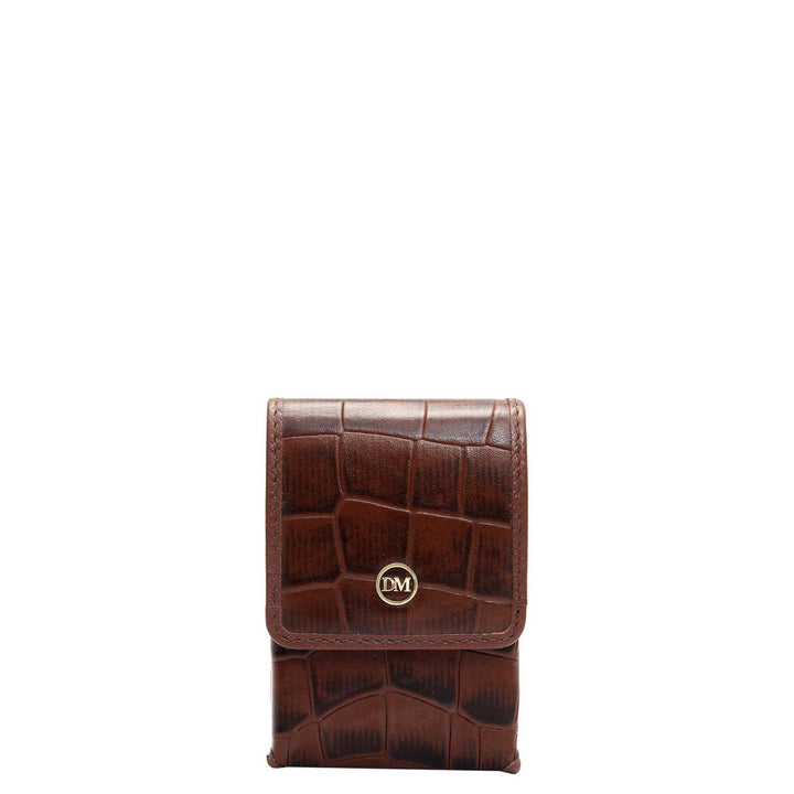 Croco Leather Cigarette Case - Date