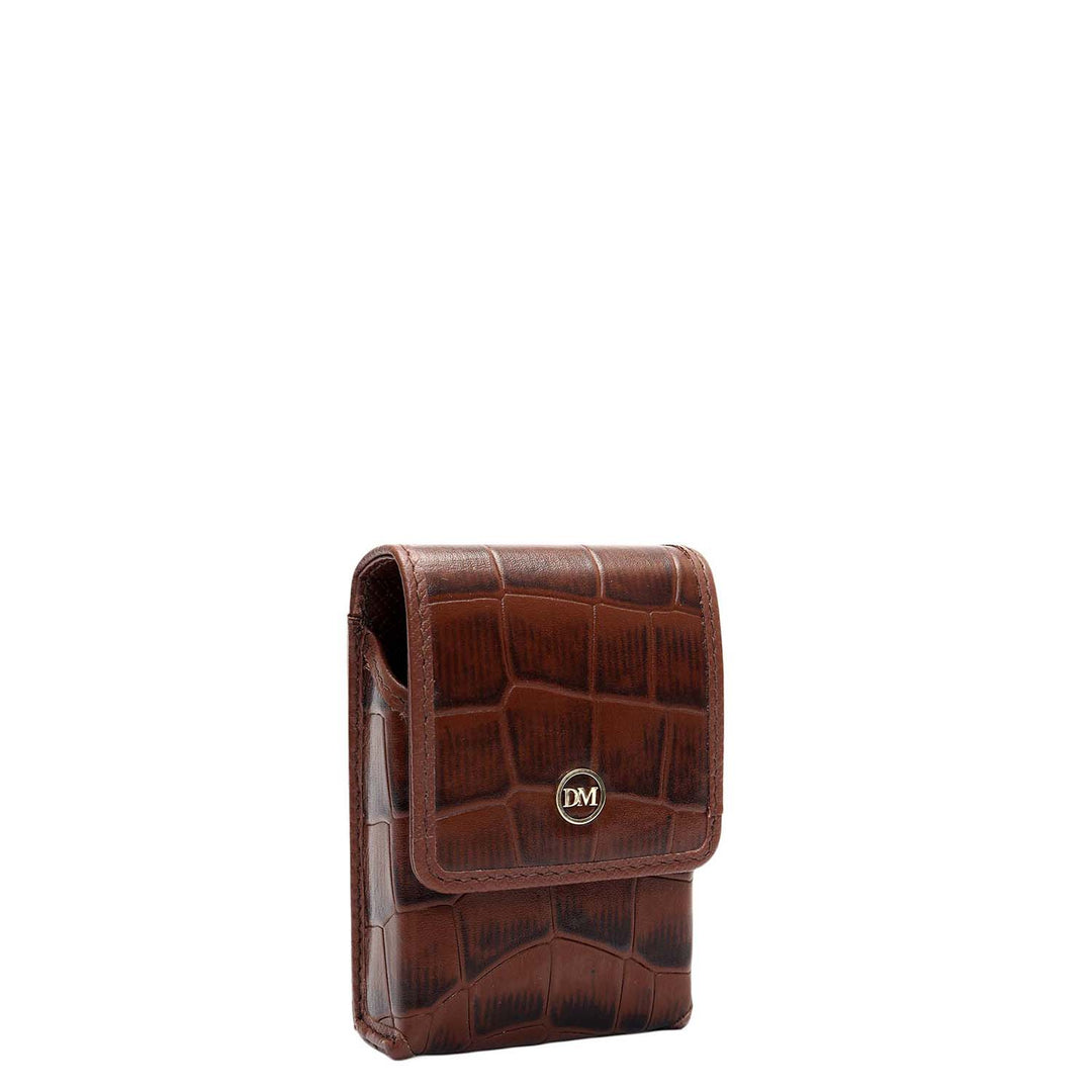 Croco Leather Cigarette Case - Date