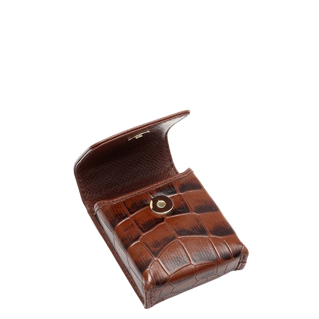 Croco Leather Cigarette Case - Date