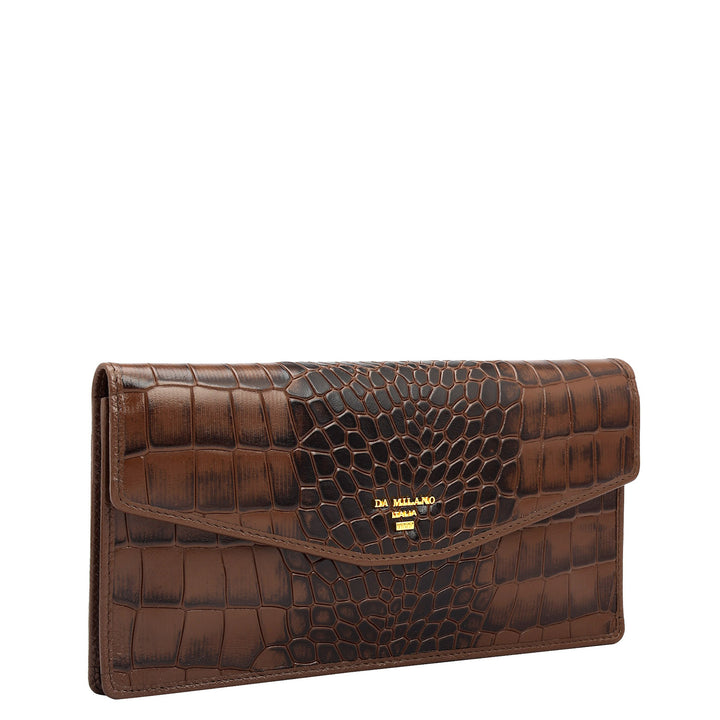 Croco Leather Passport Case - Date