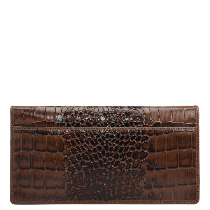 Croco Leather Passport Case - Date