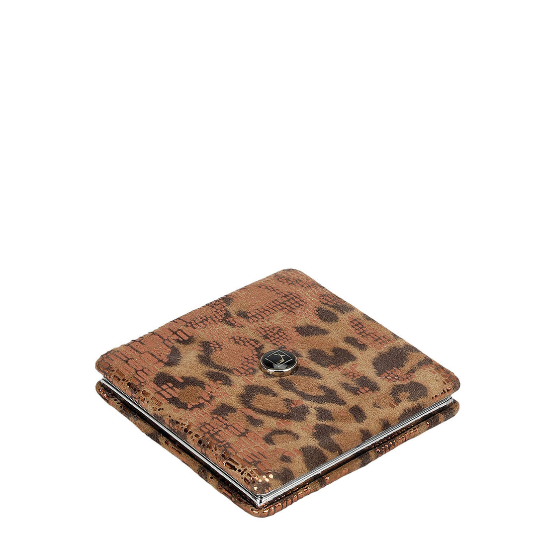 ITP Leather Leather Mirror - Brown & Beige