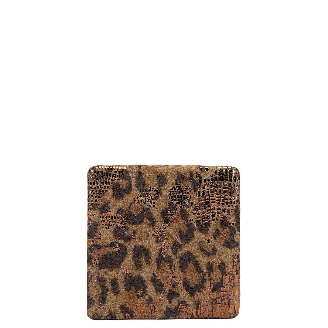 ITP Leather Leather Mirror - Brown & Beige
