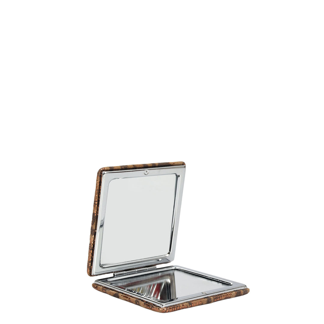 ITP Leather Leather Mirror - Brown & Beige