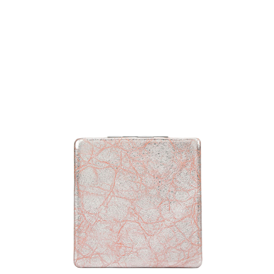 ITP Leather Leather Mirror - Pink & Silver