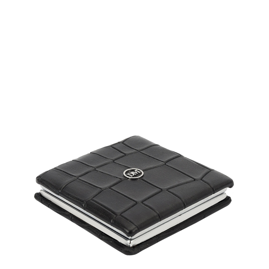 Classic Compact Pocket Mirror - Black