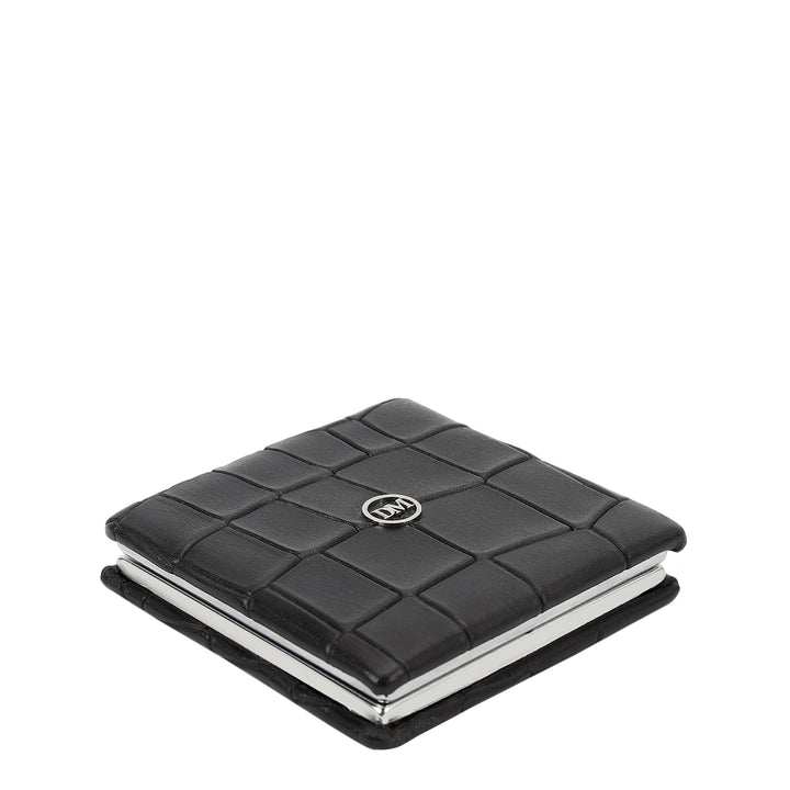 Classic Compact Pocket Mirror - Black